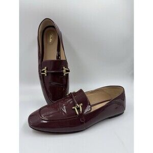 Clarks Women’s Size 9.5 Merlot Slip-On Loafer Leather Burgundy/Red
